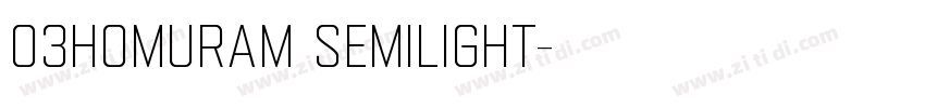 03HomuraM SemiLight字体转换